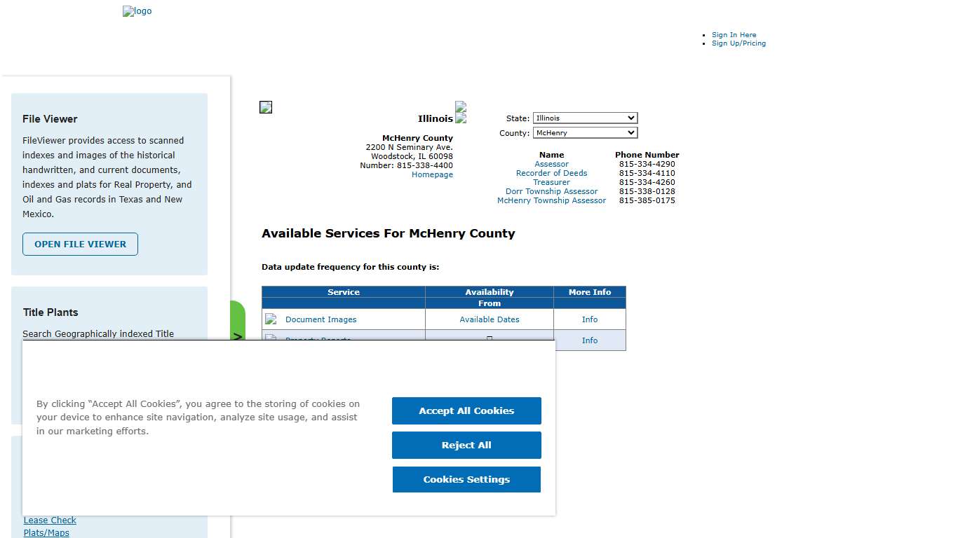 Search McHenry County Public Property Records Online | CourthouseDirect.com